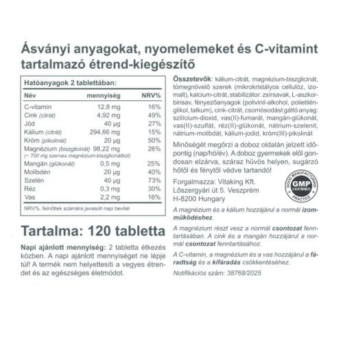 Vitaking Ultimate Mineral 120 db