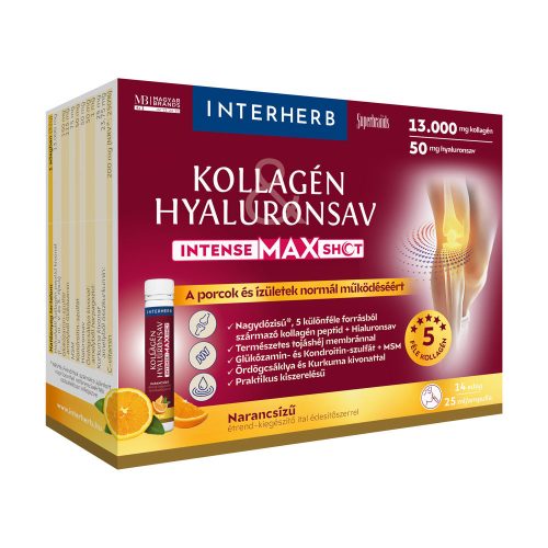 Interherb Kollagén Hyaluronsav IntenseMax Shot 14 db
