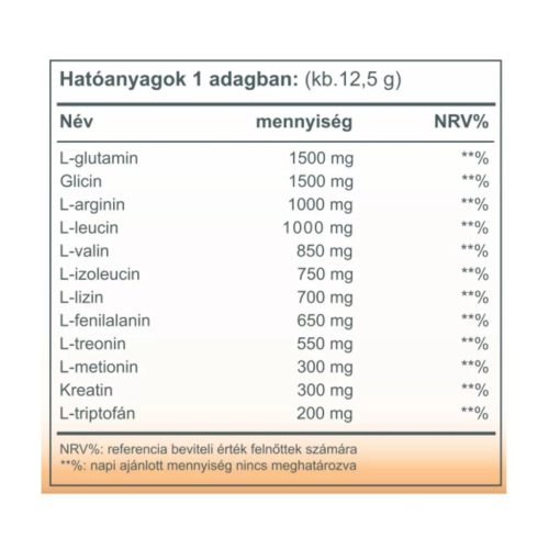 Vitaking Aminosav Komplex por (Karamell-Kávé) 312 g