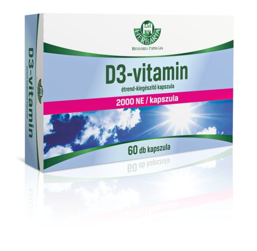 Herbária D3-vitamin 2000 NE kapszula csomag 2×60 db