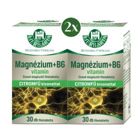 Herbária Magnézium+B6+Citromfű Tabletta Csomag 2x30 db