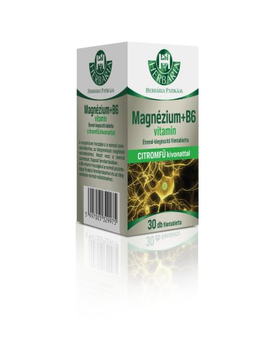 Herbária Magnézium+B6-vitamin citromfű kivonattal filmtabletta 2×30 db
