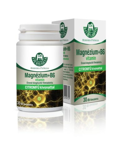 Herbária Magnézium+B6-vitamin citromfű kivonattal filmtabletta 2×30 db