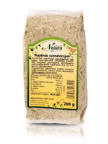 Dénes Natura hajdinás szendvicspor 200 g