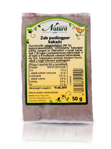 Dénes Natura kakaós zabpudingpor 50 g