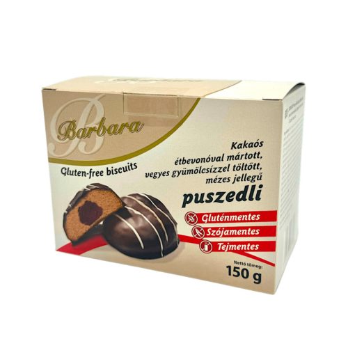 Barbara vegyes gyümölcsízzel töltött puszedli étbevonóval 150 g
