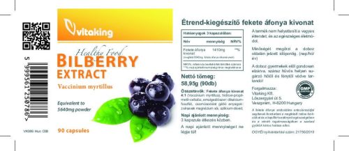 Vitaking fekete áfonya kivonat 90 db