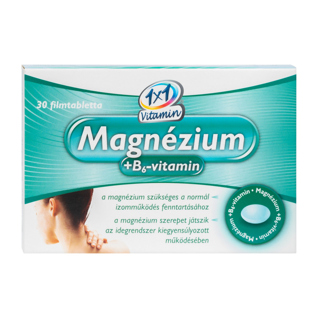 1×1 Vitamin Magnézium + B6-vitamin filmtabletta 30 db