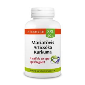   Interherb XXL Máriatövis & Articsóka & Kurkuma tabletta 90 db