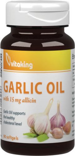Vitaking fokhagymaolaj kapszula + 15 mg Allicin 90 db