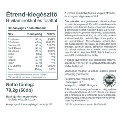 Vitaking Mega B-50 Komplex 60 db