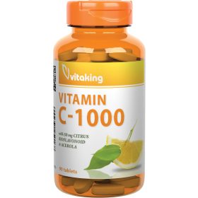   Vitaking C-vitamin 1000 mg + 50 mg citrus bioflavonoid és acerola 90 db