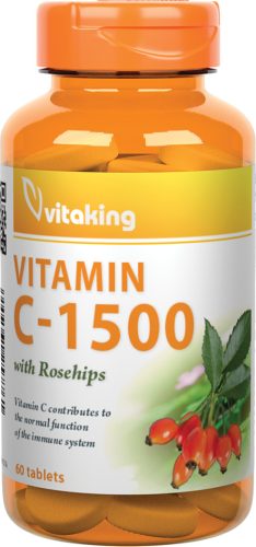 Vitaking C-vitamin 1500 mg + 15 mg csipkebogyó 60 db