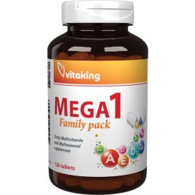   Vitaking Mega1 Family multivitamin 120 db – napi egy tabletta komplex támogatás