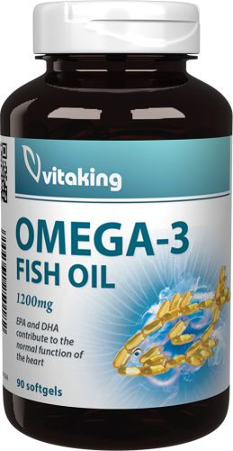 Vitaking Omega-3 halolaj 1200 mg 90 db