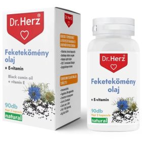   Dr. Herz Feketekömény olaj 500 mg + E-vitamin lágyzseltain kapszula 90 db