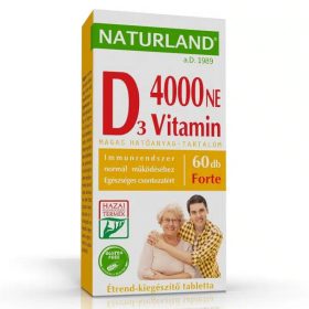 Naturland D-vitamin Forte 4000 NE tabletta 60 db