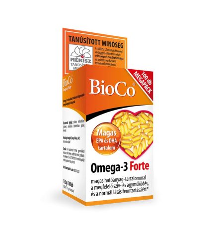 BioCo Omega-3 Forte Megapack lágyzselatin kapszula 100 db