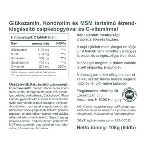 Vitaking Joint Formula 60 db