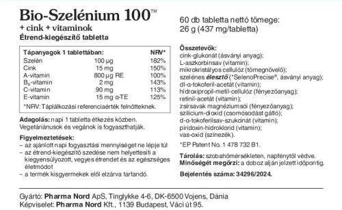 Bio-Szelénium+Cink+Vitaminok 60 db