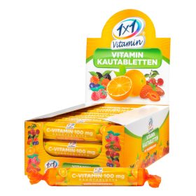   1x1 Vitamin C-vitamin 100 mg narancs ízű étrend-kiegészítő rágótabletta szőlőcukorral 17 db