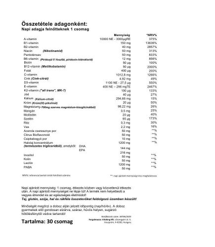 Vitaking 365 Multivitamin Plusz csomag 30 napi adag