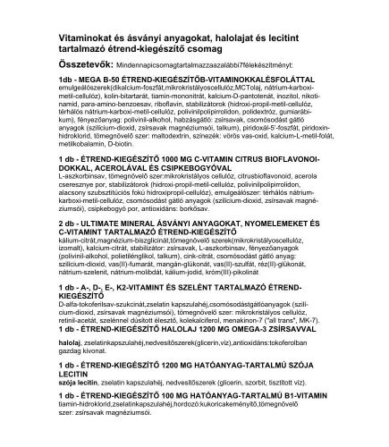 Vitaking 365 Multivitamin Plusz csomag 30 napi adag