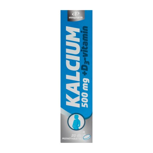 Innopharm kalcium 500 mg + D3-vitamin pezsgőtabletta 20 db