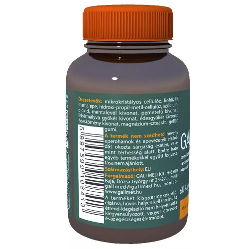 Gallmet-M Epesav és Gyógynövény kapszula 60 db