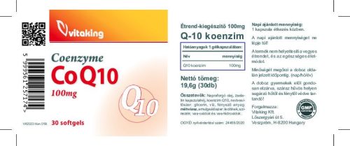 Vitaking Q10 koenzim 100 mg 30 db