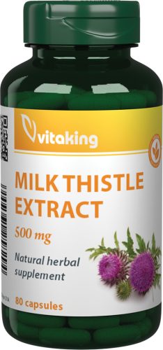 Vitaking Máriatövis 500 mg Kapszula 80 db (170 mg szilimarin)