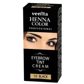   Venita Henna Color Szemöldök és szempilla krémfesték (Fekete) 15 g