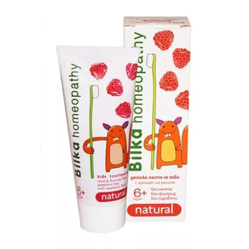 Bilka homeopátiás gyermek fogkrém 6+ (málna) 50 ml