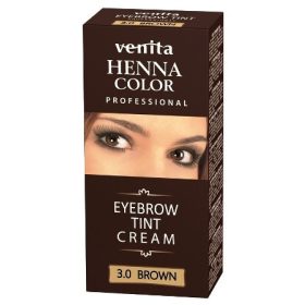   Venita Henna Color Szemöldök és szempilla krémfesték (Sötétbarna) 15 g