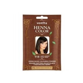 Venita Henna Color 113 Világosbarna zacskós henna por 25 g