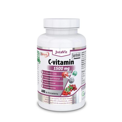 Jutavit C-Vitamin 1500mg + Csipkebogyó + Acerola kivonat 100 db