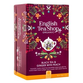 English Tea Shop Bio Gyömbéres Barack fekete tea 20 db