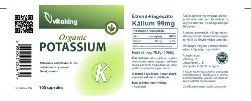 Vitaking Kálium kapszula 99 mg 100 db