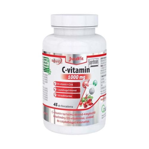 Jutavit C-vitamin 1000 mg nyújtott kioldódású + Csipkebogyó + D3 vitamin 45 db