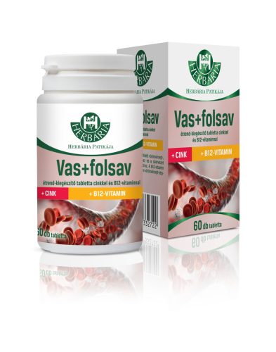 Herbária vas+folsav tabletta 60 db