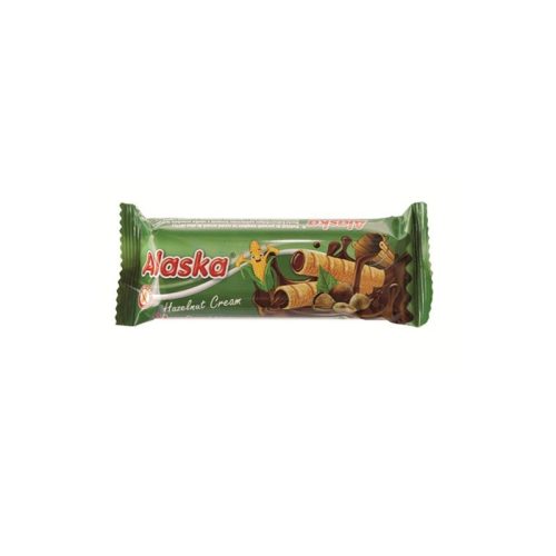  Alaska mogyorós krémmel (83%) töltött kukoricarudacska 18 g