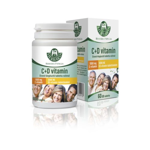 Herbária C-vitamin 1000 mg + D3-vitamin 3000NE 60 db