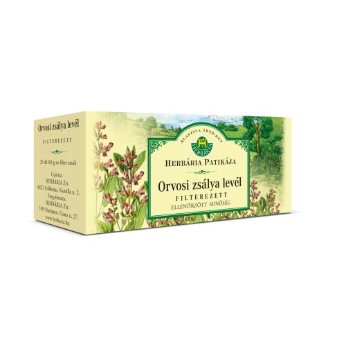 Herbária filterezett orvosi zsálya levél tea 25x0,8 g