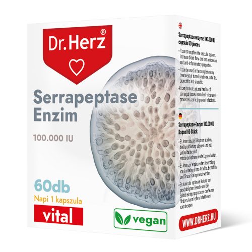 Dr. Herz Serrapeptase Enzim 100.000 IU kapszula 60 db