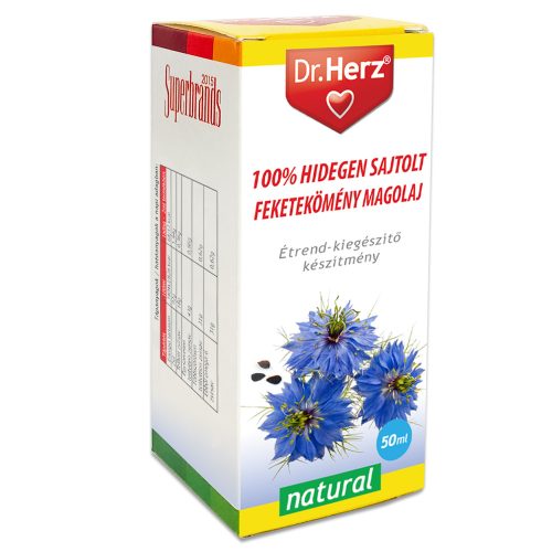 Dr. Herz 100% hidegen sajtolt feketekömény magolaj 50 ml