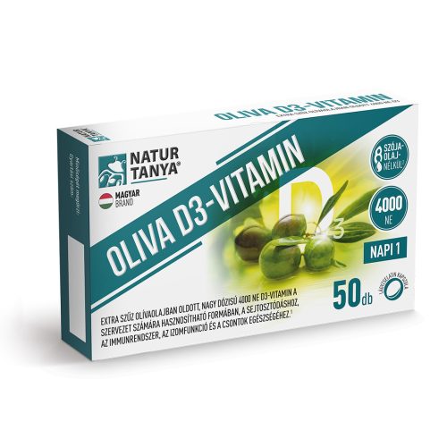 Natur Tanya Oliva D3-vitamin lágyzselatin kapszula 50 db