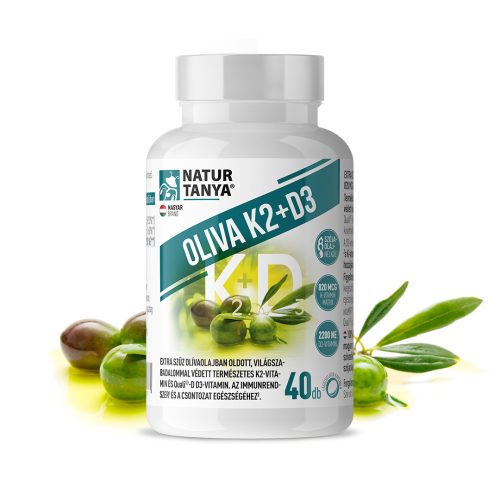 Natur Tanya Oliva K2+D3 vitamin lágyzselatin kapszula 40 db