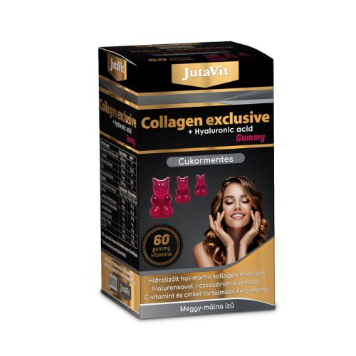 Jutavit Collagen Exclusive + Hyaluronic acid gumivitamin 60 db