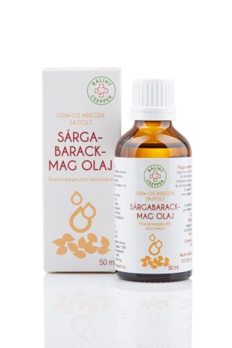 Bálint Cseppek 100%-os hidegen sajtolt Sárgabarackmag olaj 50 ml