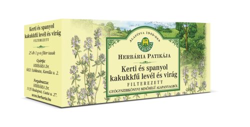 Herbária filterezett kerti és spanyol kakukkfű levél és virág tea 25x1 g